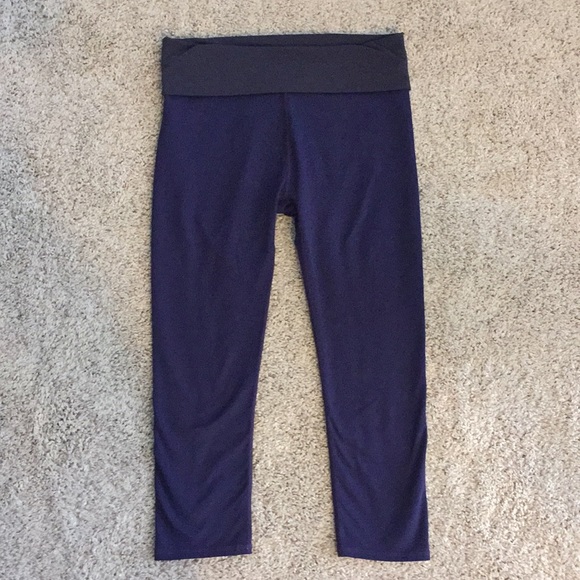 Fabletics Pants - ✨$8✨ Fabletics Navy Fold Over Athletic Legging